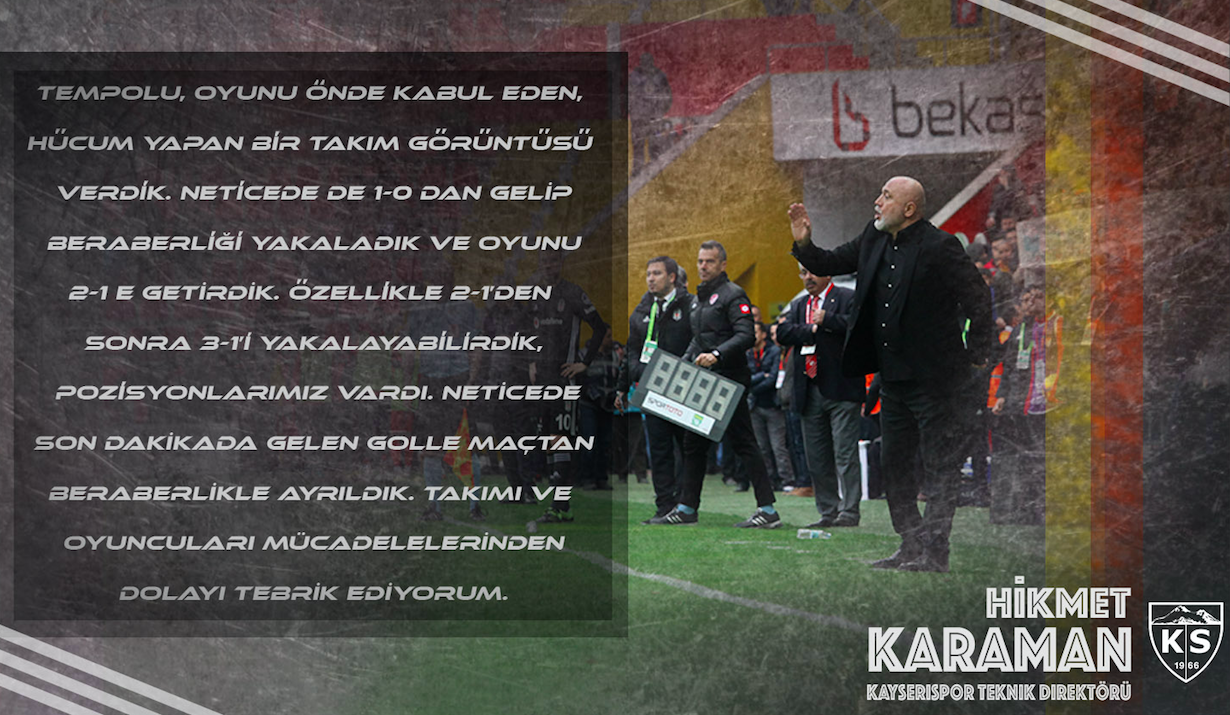 İ.M Kayserispor 2-2 Beşiktaş